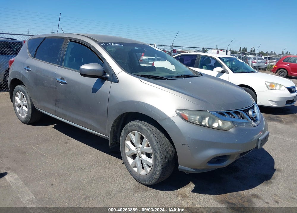 2011 NISSAN MURANO S VIN: JN8AZ1MW3BW169626