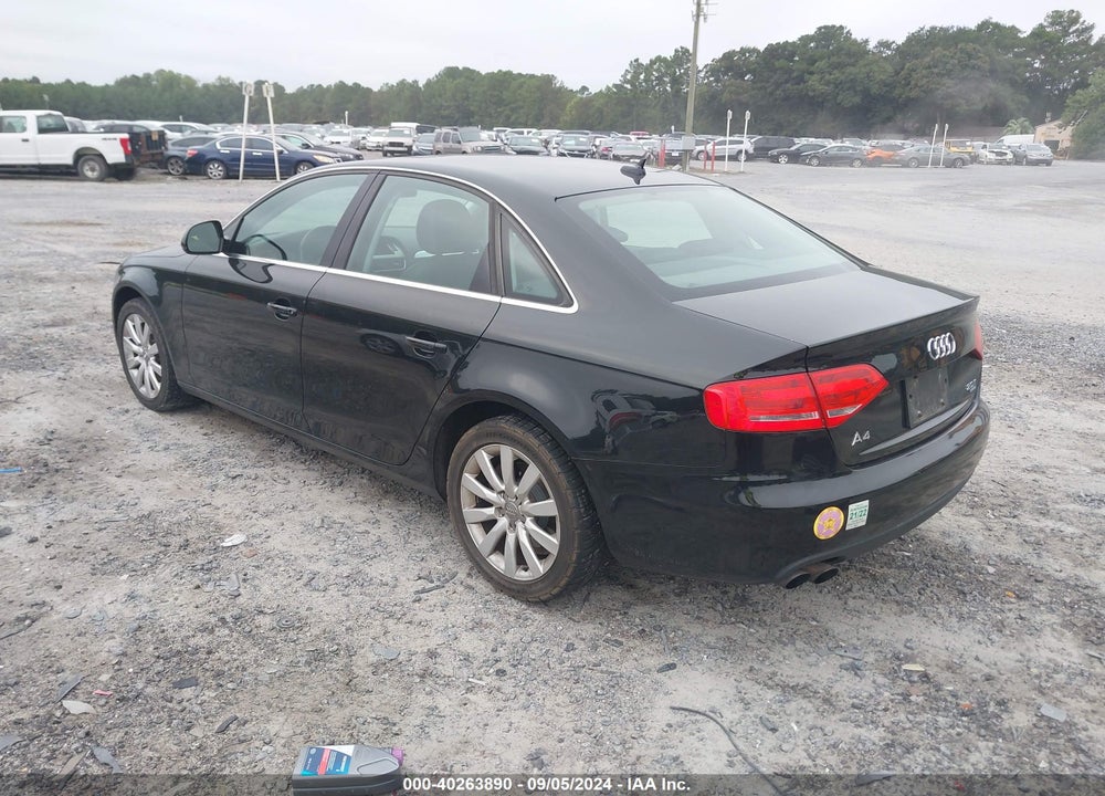 2009 AUDI A4 VIN: WAUSF78K69N062960