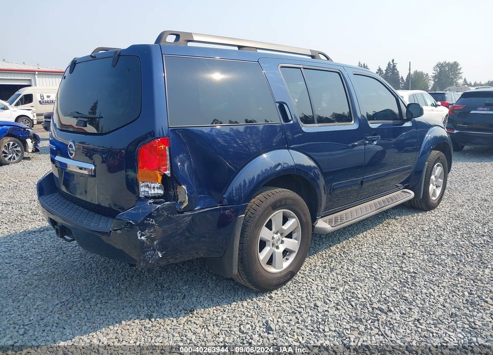 2012 NISSAN PATHFINDER SV VIN: 5N1AR1NB4CC616132
