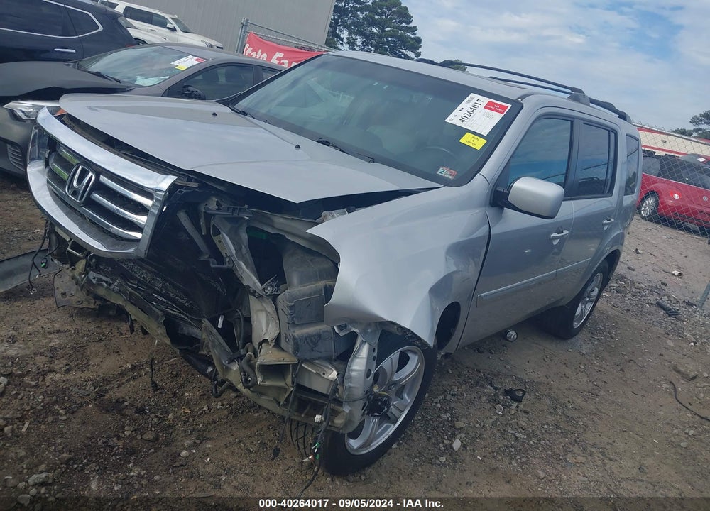 2012 HONDA PILOT EX-L VIN: 5FNYF3H51CB004146