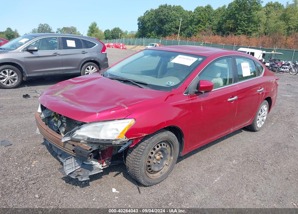 2014 NISSAN SENTRA SV VIN: 3N1AB7AP6EY266464