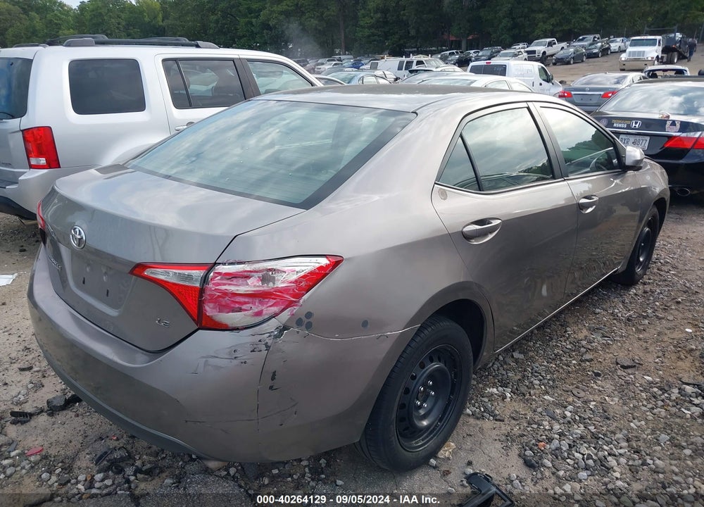 2016 TOYOTA COROLLA LE VIN: 2T1BURHE7GC603030