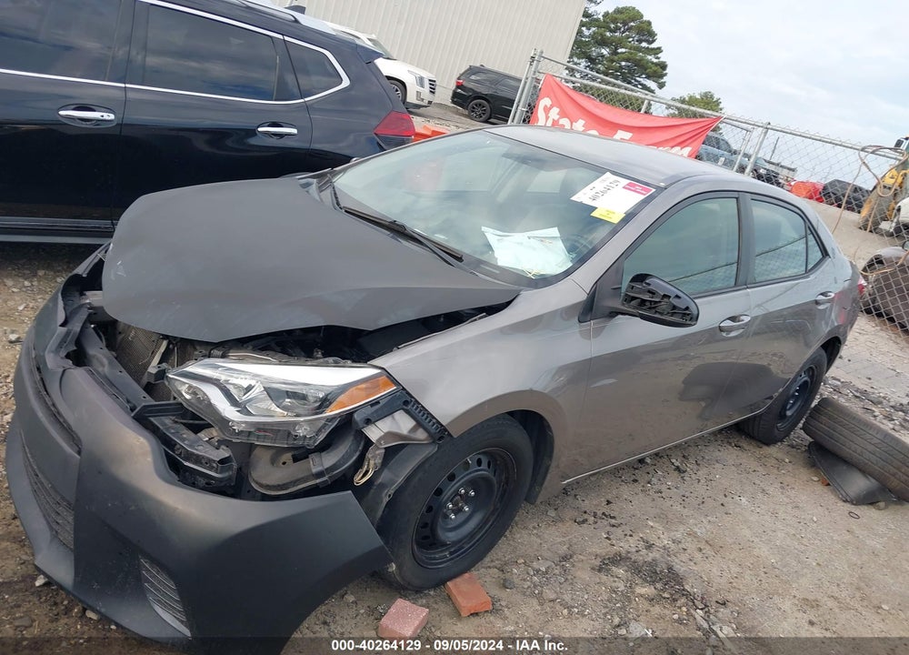 2016 TOYOTA COROLLA LE VIN: 2T1BURHE7GC603030
