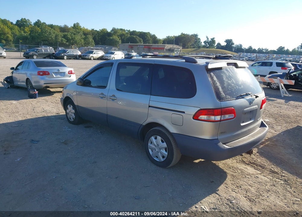 2001 TOYOTA SIENNA VIN: 4T3ZF13C91U360401
