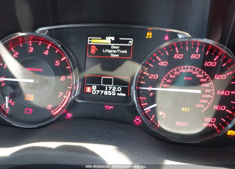 2017 SUBARU WRX PREMIUM VIN: JF1VA1E67H9806677