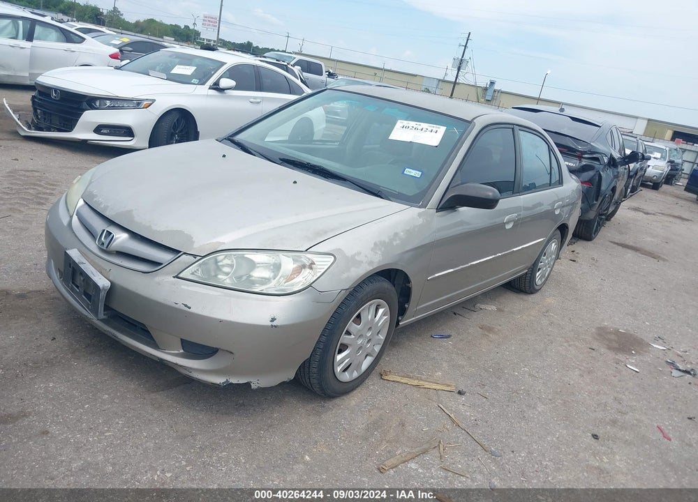 2005 HONDA CIVIC LX VIN: 2HGES16565H618114