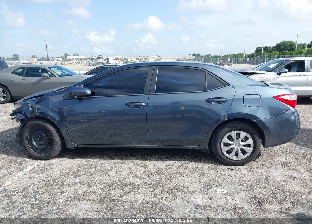 2016 TOYOTA COROLLA L VIN: 2T1BURHE3GC580698