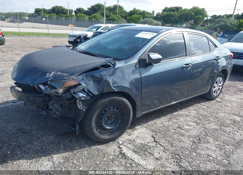 2016 TOYOTA COROLLA L VIN: 2T1BURHE3GC580698
