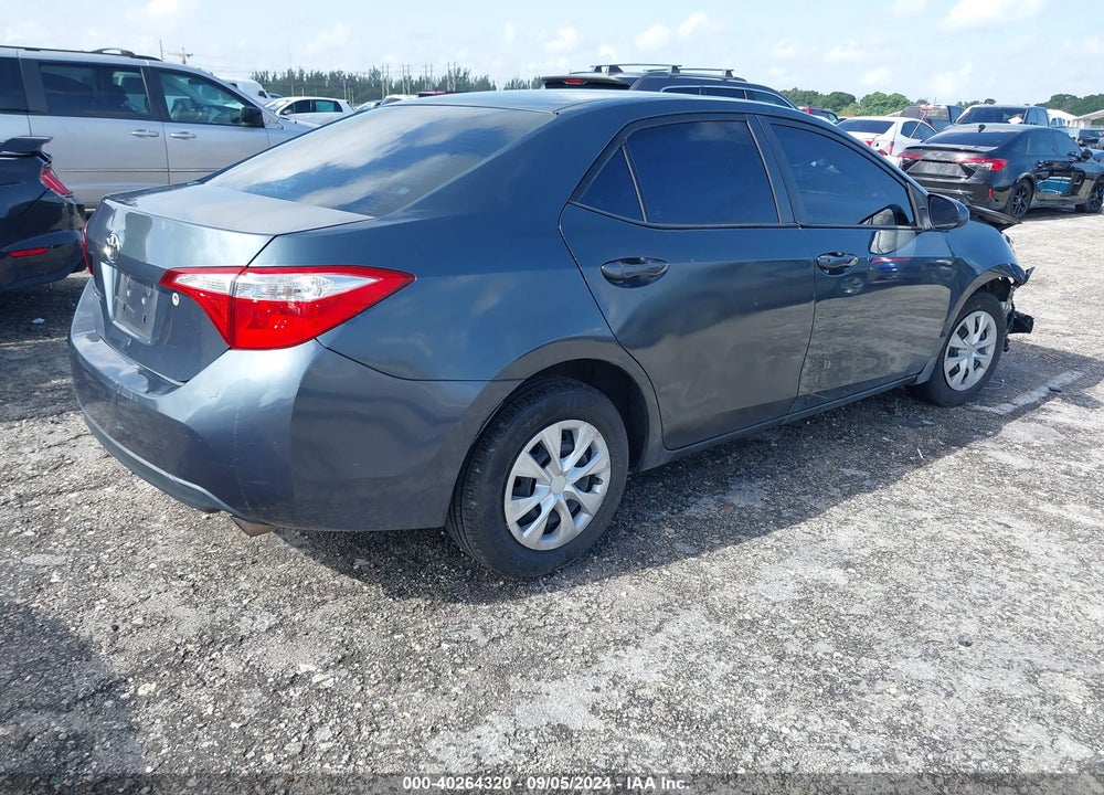 2016 TOYOTA COROLLA L VIN: 2T1BURHE3GC580698