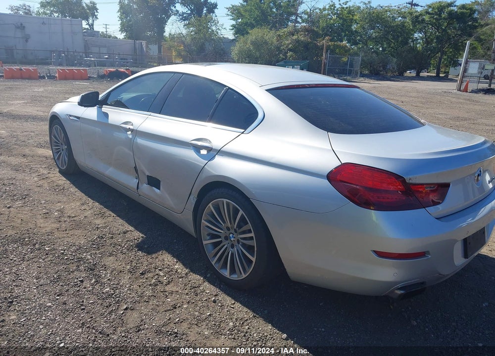 2013 BMW 650I GRAN COUPE VIN: WBA6B2C50DD128127