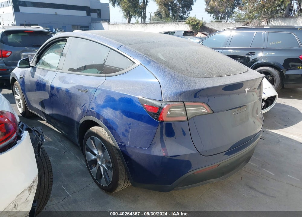 2021 TESLA MODEL Y LONG RANGE DUAL MOTOR ALL-WHEEL DRIVE VIN: 5YJYGDEE1MF241325