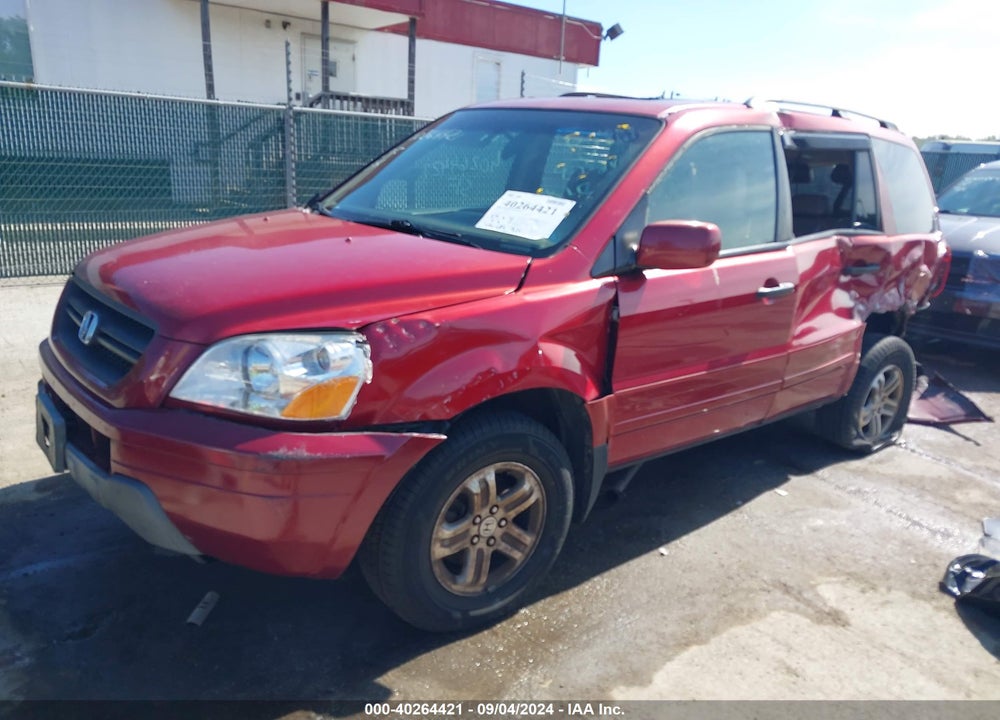 2005 HONDA PILOT EX-L VIN: 5FNYF185X5B003603