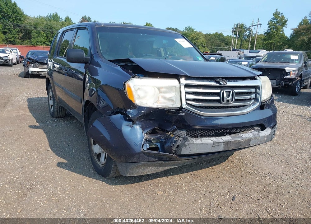2012 HONDA PILOT LX VIN: 5FNYF4H24CB080004