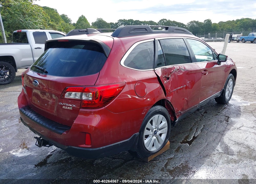 2017 SUBARU OUTBACK 2.5I PREMIUM VIN: 4S4BSAFC0H3336005