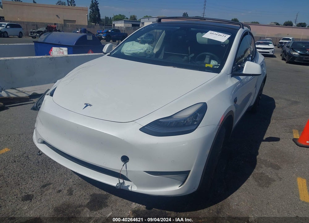2021 TESLA MODEL Y LONG RANGE DUAL MOTOR ALL-WHEEL DRIVE VIN: 5YJYGDEE8MF095697