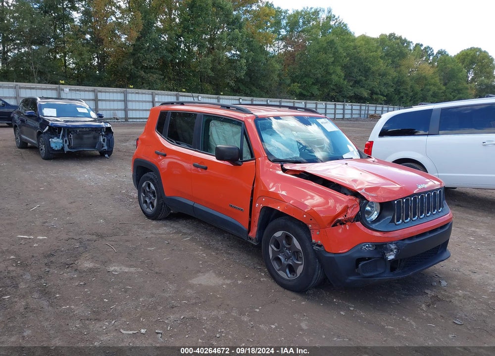2017 JEEP RENEGADE SPORT FWD VIN: ZACCJAAB5HPF18868