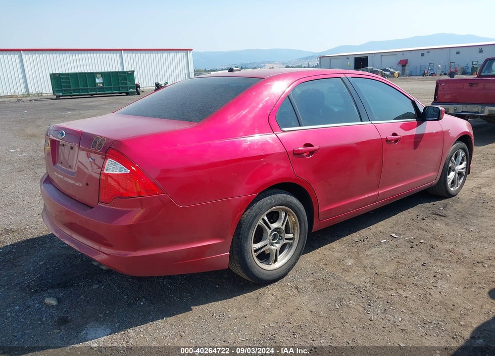 2012 FORD FUSION SE VIN: 3FAHP0HA7CR402796