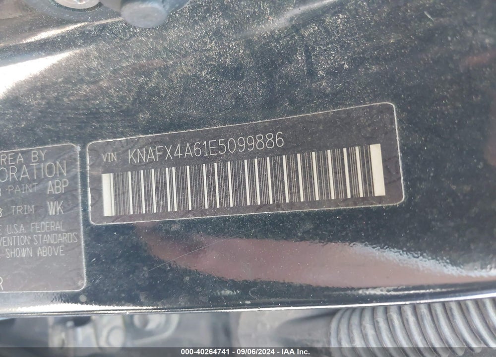 2014 KIA FORTE LX VIN: KNAFX4A61E5099886