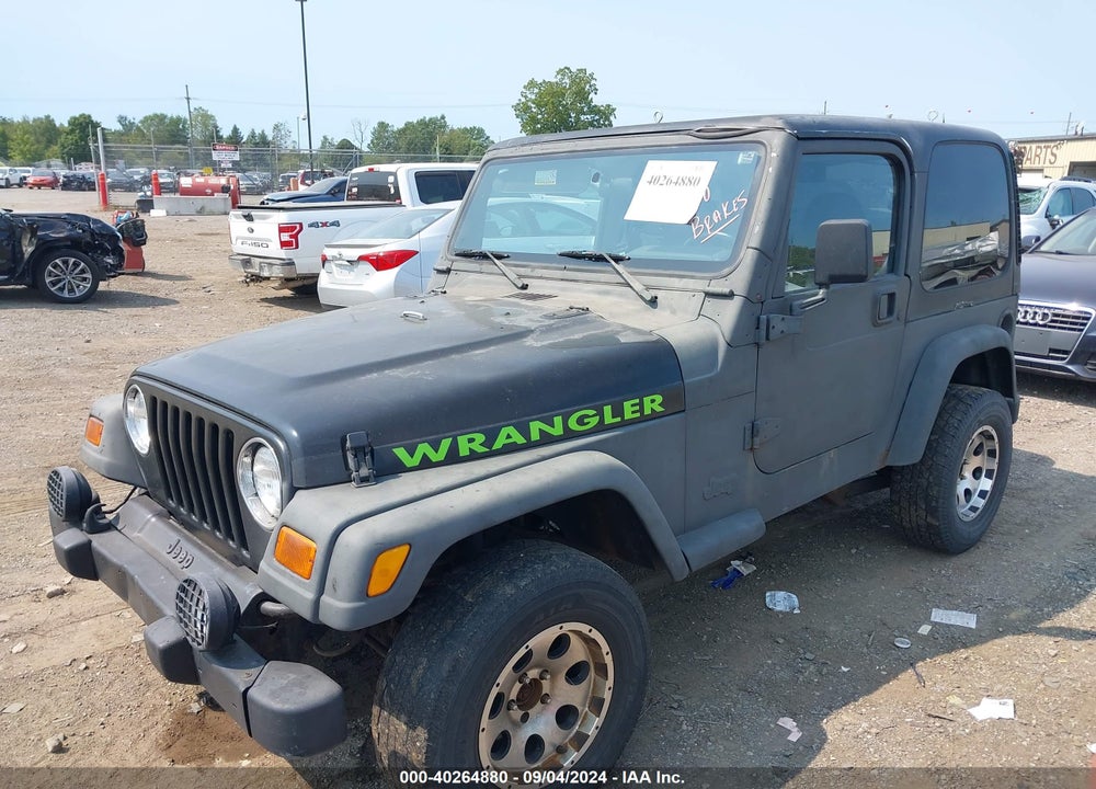2000 JEEP WRANGLER SPORT VIN: 1J4FA49S2YP755232