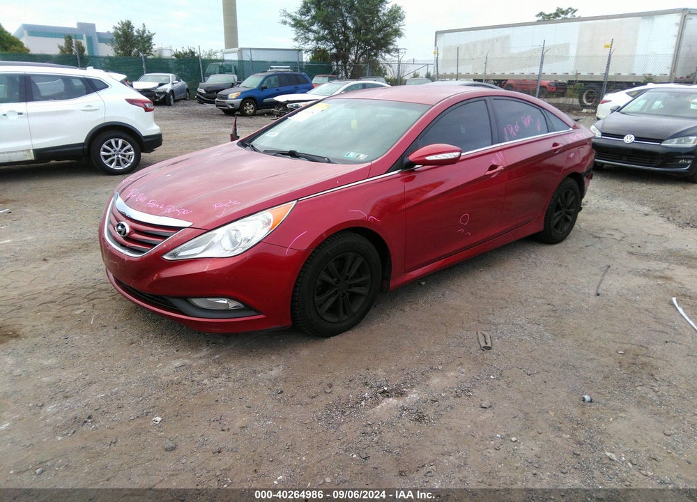 2014 HYUNDAI SONATA GLS VIN: 5NPEB4AC5EH912598