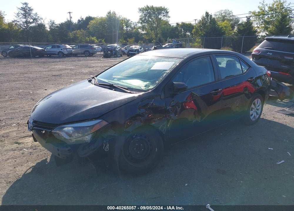2016 TOYOTA COROLLA LE VIN: 2T1BURHE6GC526764