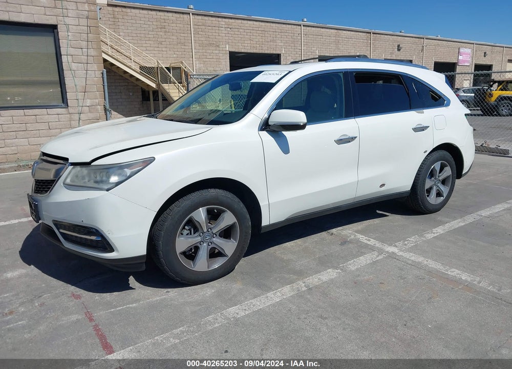 2014 ACURA MDX VIN: 5FRYD4H20EB017358