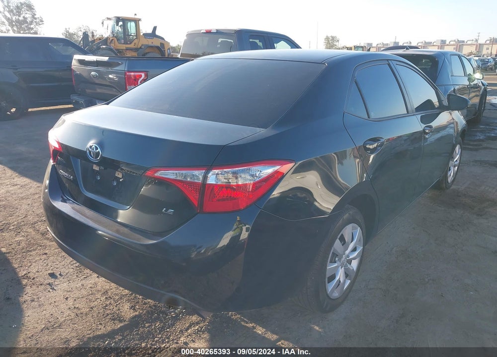 2016 TOYOTA COROLLA LE VIN: 5YFBURHE4GP525693