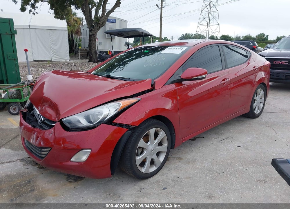2013 HYUNDAI ELANTRA LIMITED VIN: KMHDH4AE0DU805373