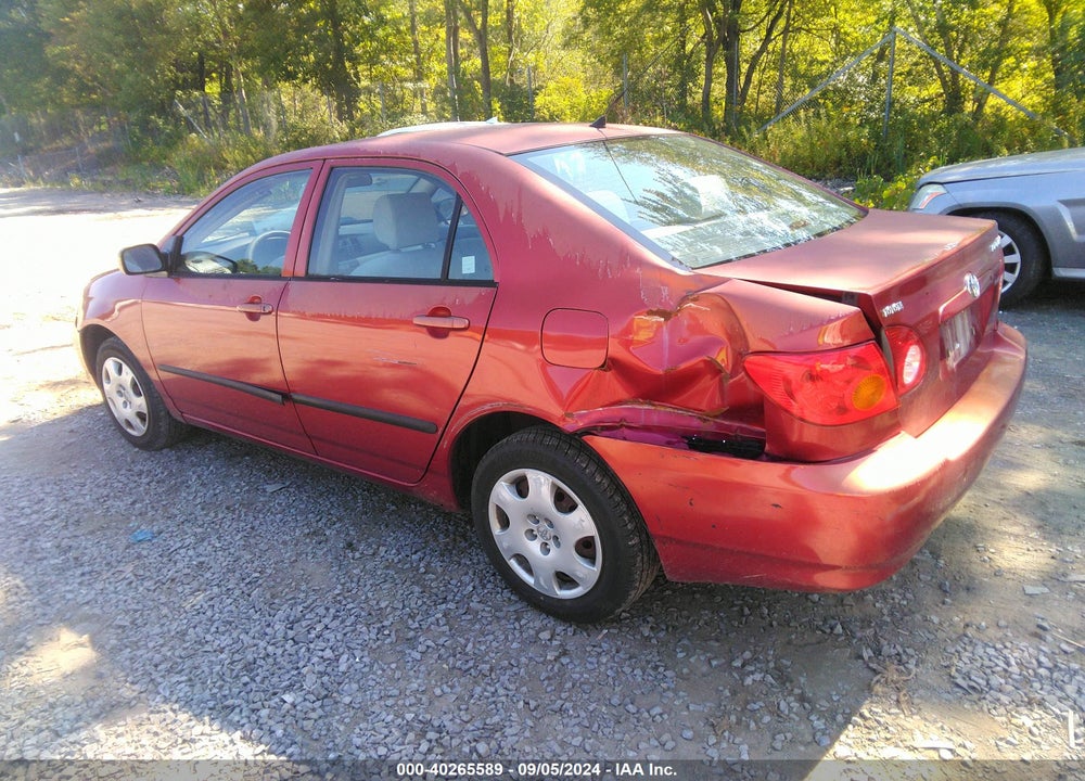 2003 TOYOTA COROLLA VIN: 2T1BR32E43C156187