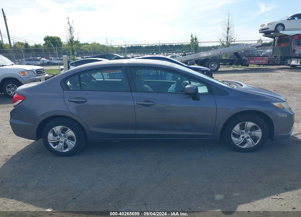 2014 HONDA CIVIC LX VIN: 19XFB2F59EE217015