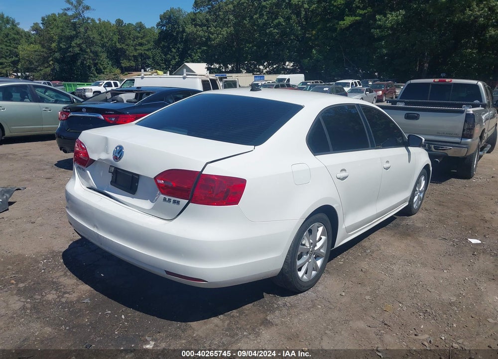 2012 VOLKSWAGEN JETTA 2.5L SE VIN: 3VWDX7AJ8CM343067