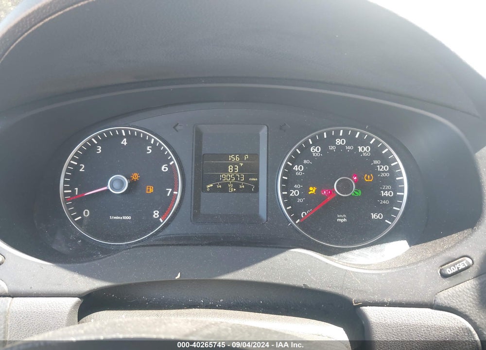 2012 VOLKSWAGEN JETTA 2.5L SE VIN: 3VWDX7AJ8CM343067