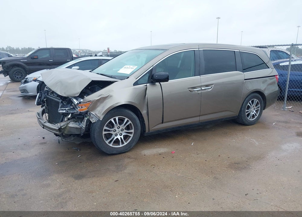 2013 HONDA ODYSSEY EX-L VIN: 5FNRL5H61DB009625