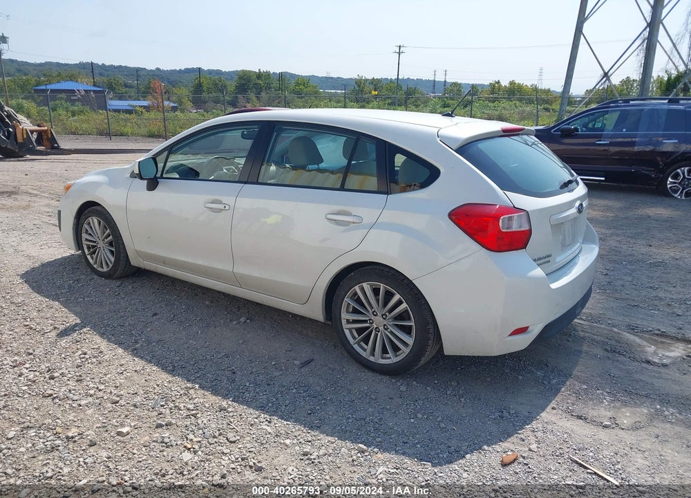 2013 SUBARU IMPREZA 2.0I PREMIUM VIN: JF1GPAD62D2843664
