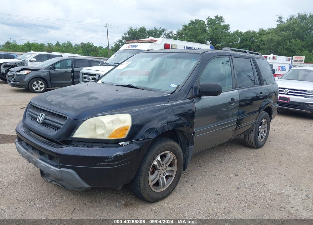 2005 HONDA PILOT EX-L VIN: 5FNYF18535B040945