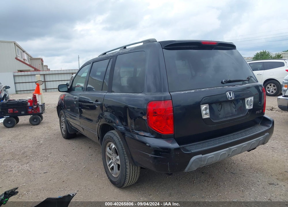 2005 HONDA PILOT EX-L VIN: 5FNYF18535B040945