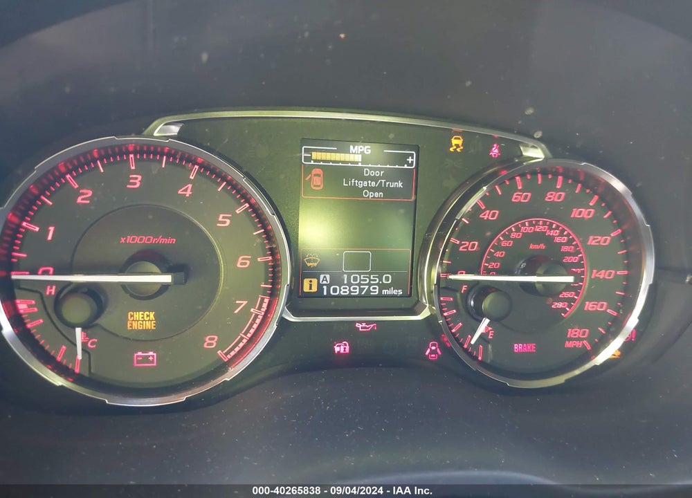 2015 SUBARU WRX VIN: JF1VA1A66F9802123
