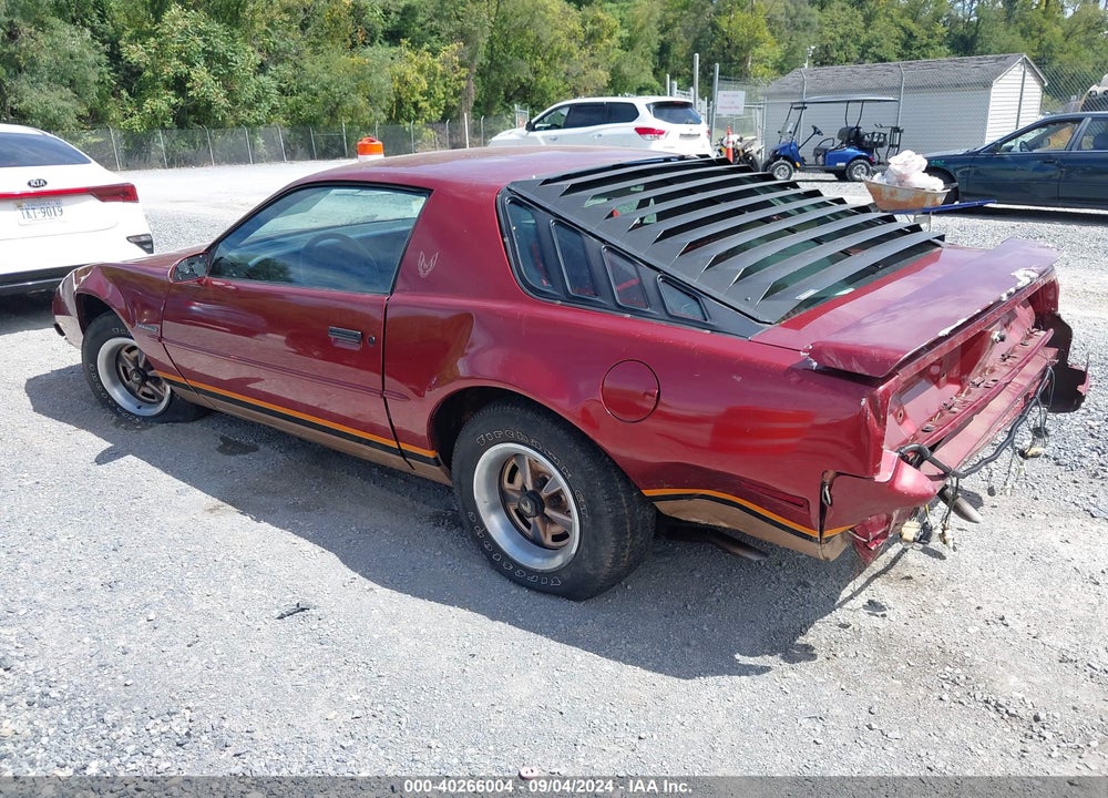 1987 PONTIAC FIREBIRD VIN: 1G2FS21S5HN209446