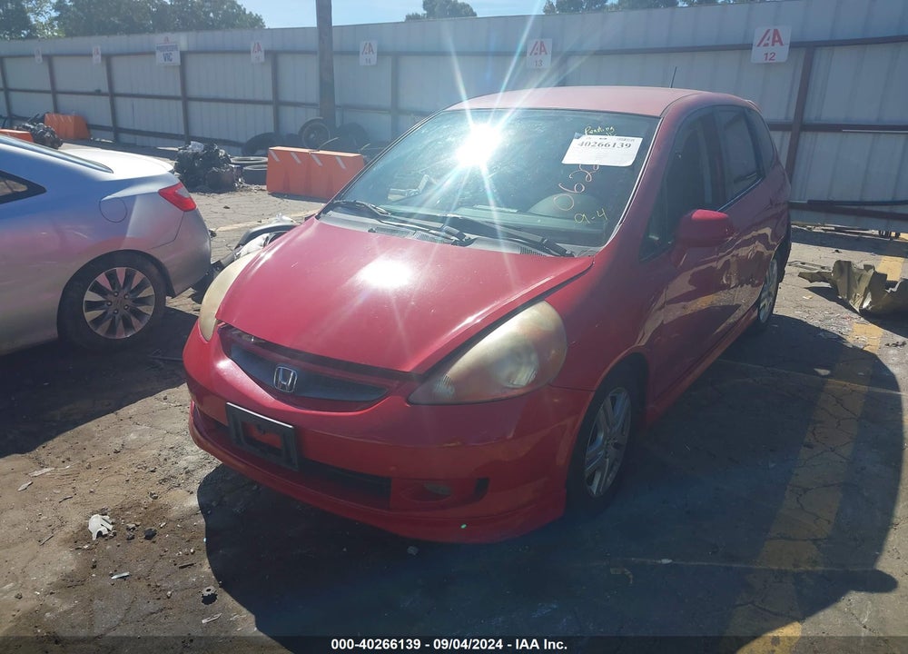 2008 HONDA FIT SPORT VIN: JHMGD38658S062263