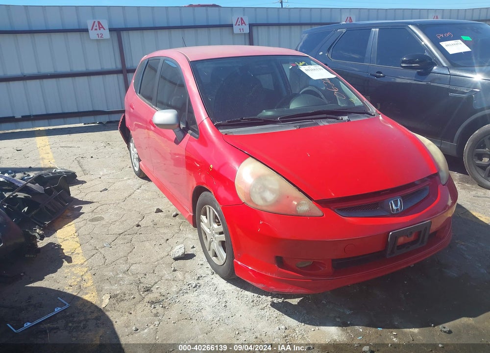 2008 HONDA FIT SPORT VIN: JHMGD38658S062263