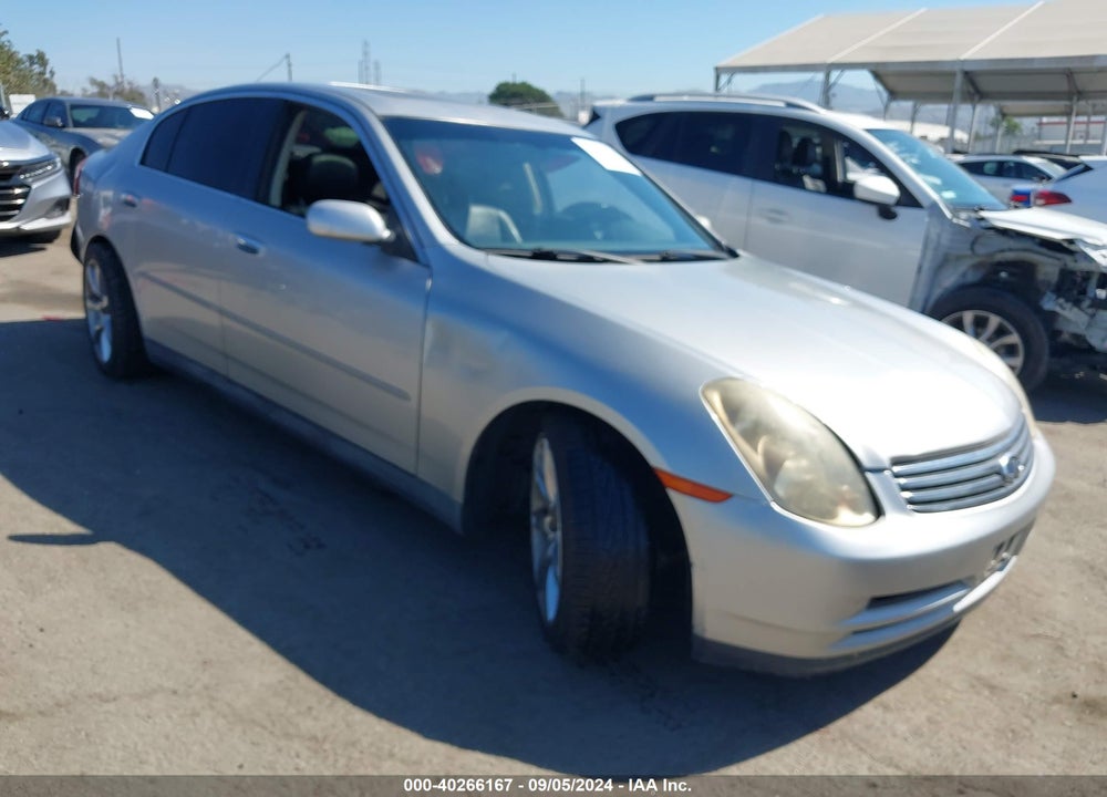 2003 INFINITI G35 BASE W/6 SPEED MANUAL VIN: JNKCV51E03M321537