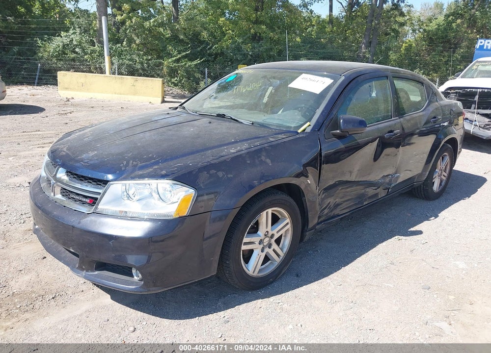 2013 DODGE AVENGER SXT VIN: 1C3CDZCGXDN687581