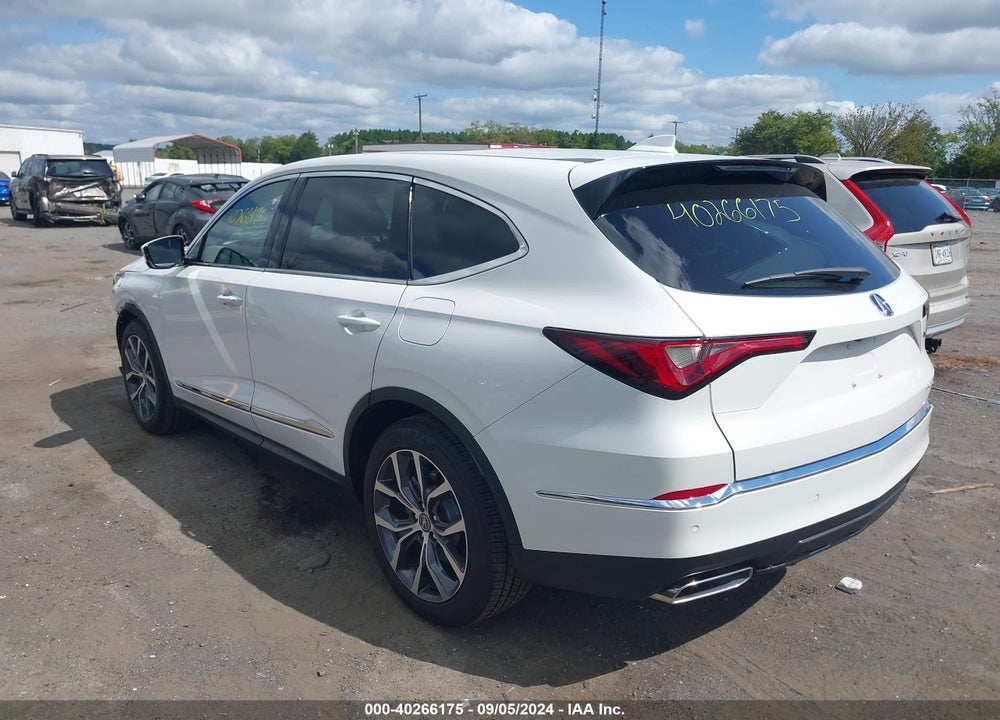 2024 ACURA MDX TECHNOLOGY PACKAGE VIN: 5J8YE1H41RL033183