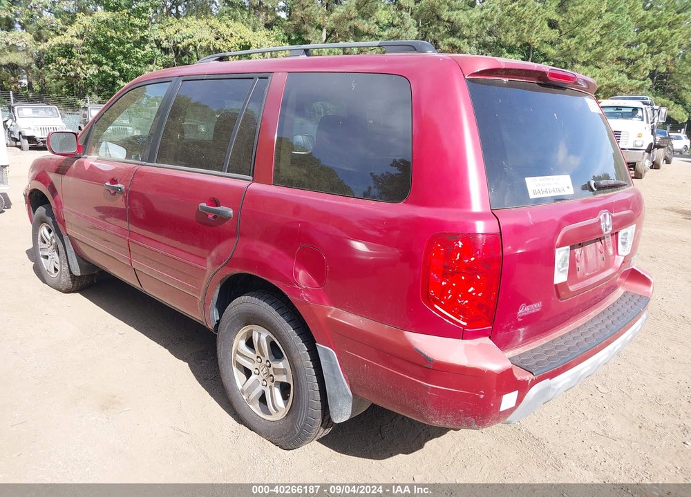 2005 HONDA PILOT EX-L VIN: 2HKYF187X5H571708