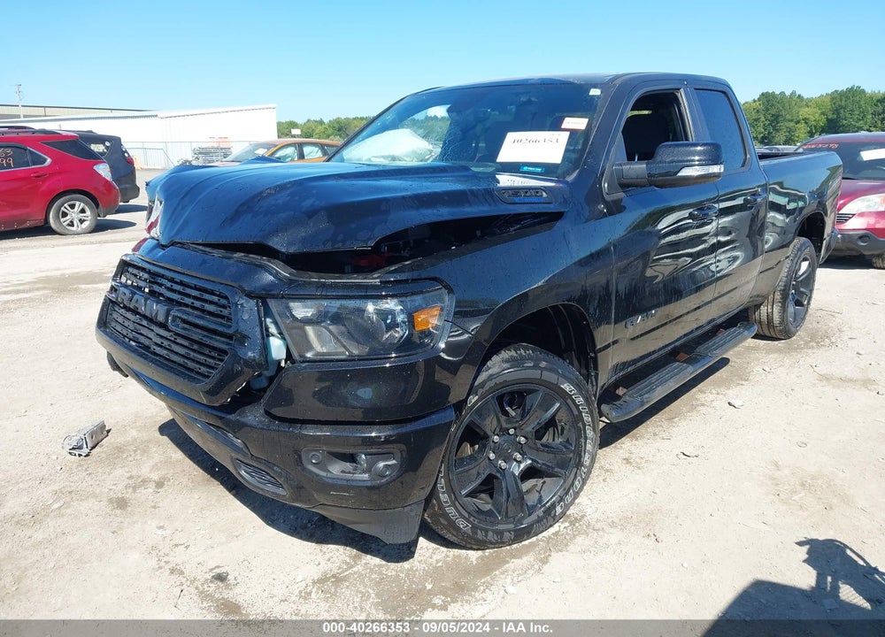 2021 RAM 1500 BIG HORN QUAD CAB 4X4 6'4 BOX VIN: 1C6RRFBG8MN737540