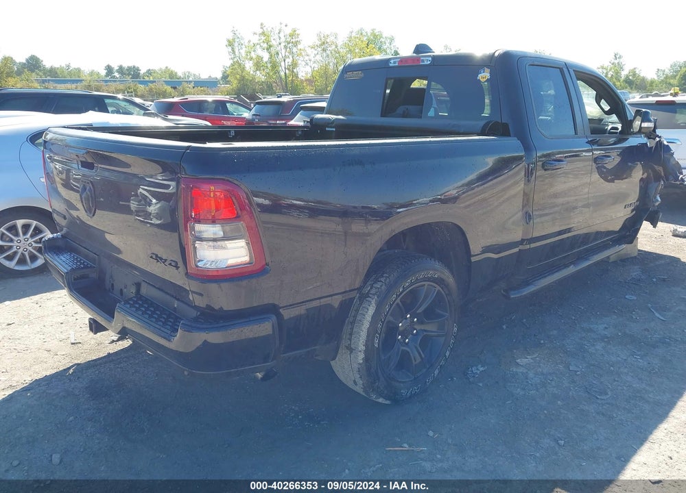 2021 RAM 1500 BIG HORN QUAD CAB 4X4 6'4 BOX VIN: 1C6RRFBG8MN737540