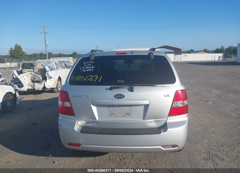 2009 KIA SORENTO LX VIN: KNDJD735995872069