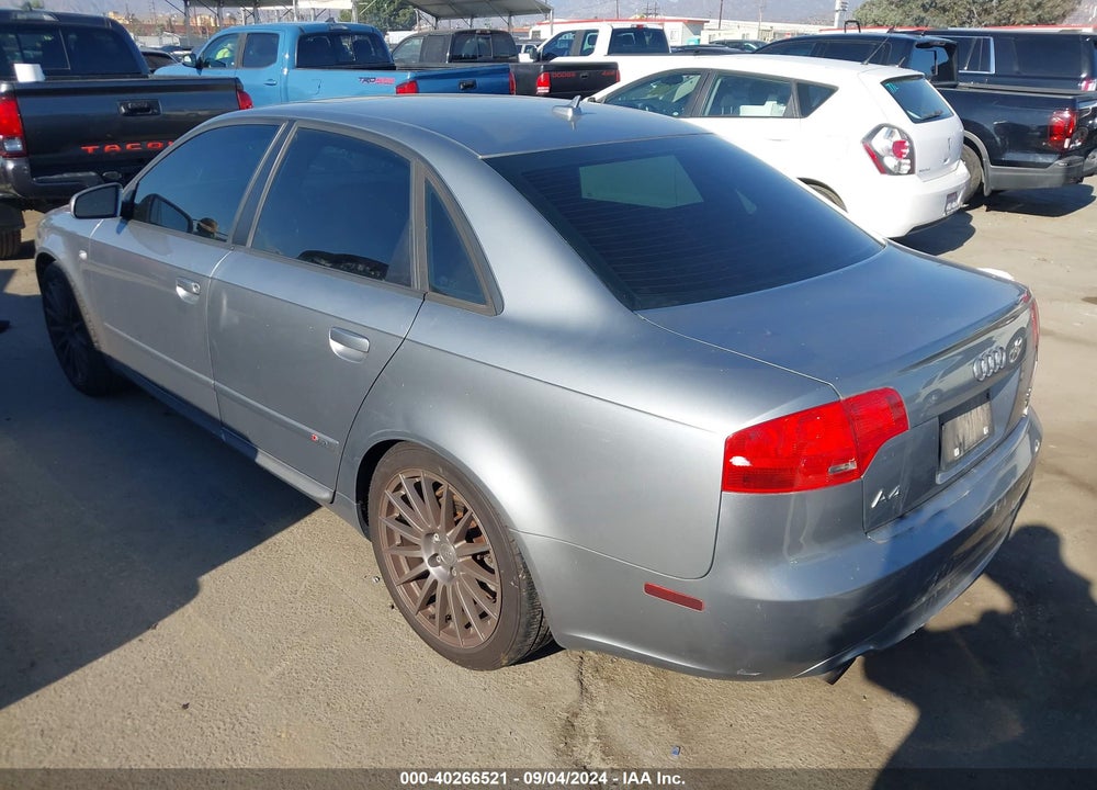 2007 AUDI A4 VIN: WAUEH78E47A124491