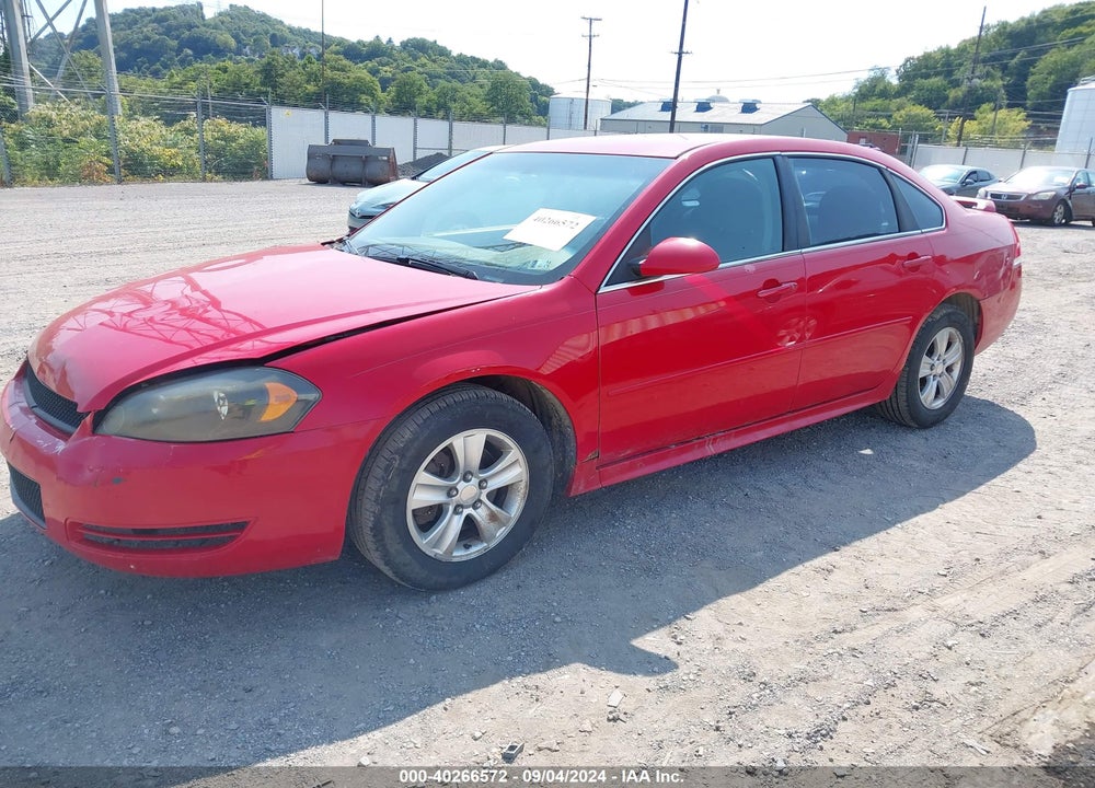 2012 CHEVROLET IMPALA LS VIN: 2G1WF5E38C1158726
