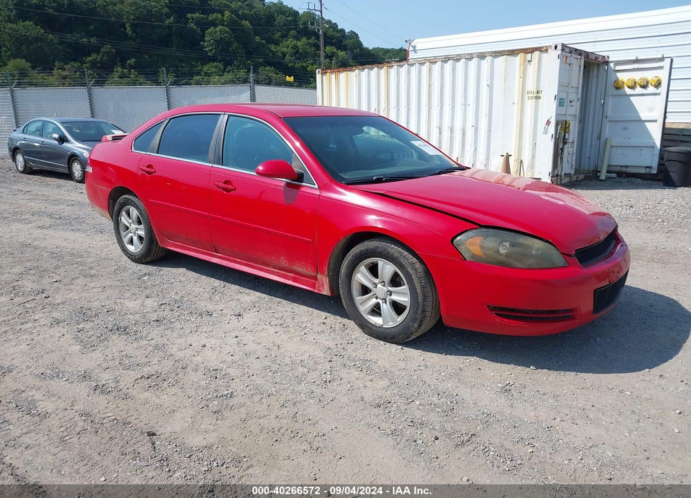 2012 CHEVROLET IMPALA LS VIN: 2G1WF5E38C1158726
